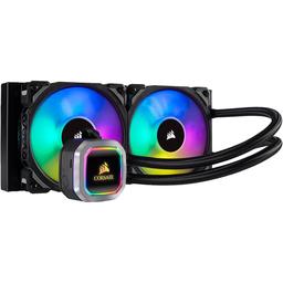 Corsair H100i RGB PLATINUM 75 CFM Liquid CPU Cooler