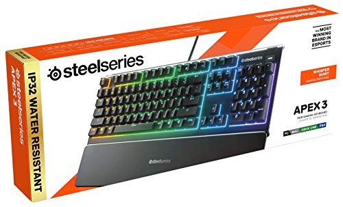 SteelSeries Apex 3 RGB Wired Gaming Keyboard