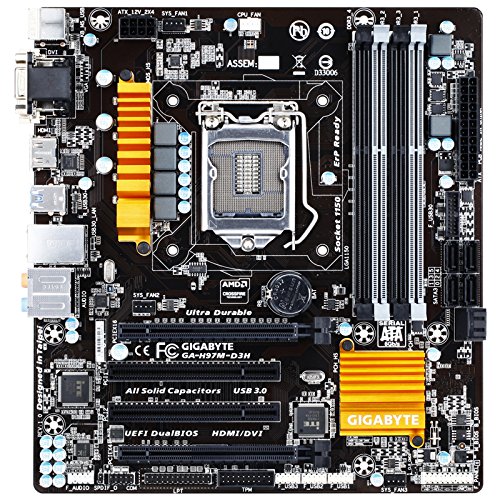 Gigabyte GA-H97M-D3H Micro ATX LGA1150 Motherboard