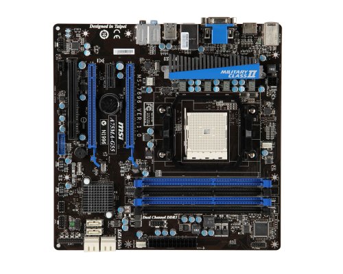 MSI A75MA-G55 Micro ATX FM1 Motherboard