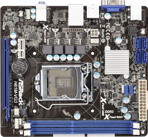 ASRock H61M-VG3 Micro ATX LGA1155 Motherboard