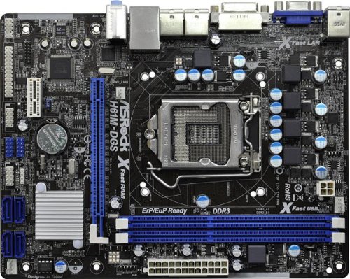 ASRock H61M-DGS Micro ATX LGA1155 Motherboard