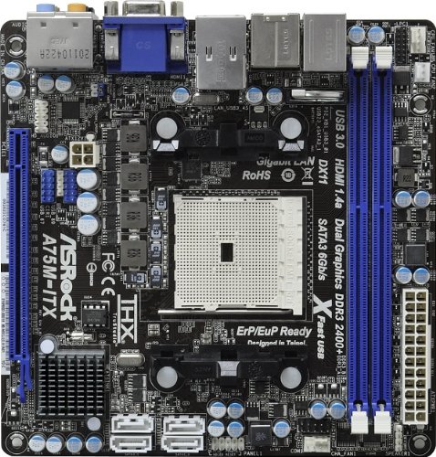 ASRock A75M-ITX Mini ITX FM1 Motherboard