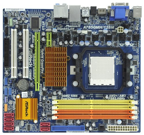 ASRock A785GMH/128M Micro ATX AM3/AM2+/AM2 Motherboard