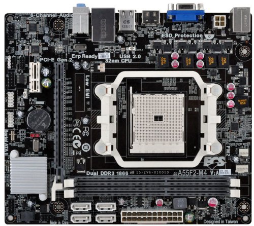 ECS A55F2-M4(1.0) Micro ATX FM2 Motherboard