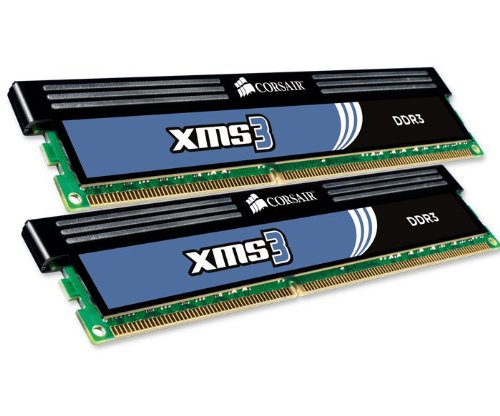 Corsair XMS3 2 GB (2 x 1 GB) DDR3-1333 CL9 Memory