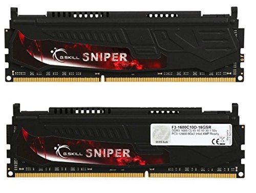 G.Skill Sniper 16 GB (2 x 8 GB) DDR3-1600 CL10 Memory