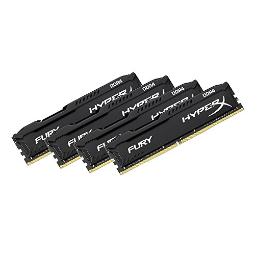 Kingston HyperX Fury 64 GB (4 x 16 GB) DDR4-2666 CL16 Memory