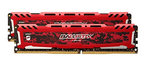 Crucial Ballistix Sport LT 16 GB (2 x 8 GB) DDR4-2666 CL16 Memory