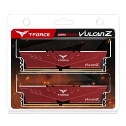 TEAMGROUP Team T-FORCE VULCAN Z 64GB (2 x 32GB) 288-Pin DDR4 SDRAM DDR4 3000 (PC4 24000) Desktop Memory Model TLZRD464G3000HC16CDC01 64 GB (2 x 32 GB) DDR4-3000 CL16 Memory