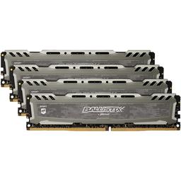 Crucial Ballistix Sport LT 64 GB (4 x 16 GB) DDR4-3000 CL16 Memory