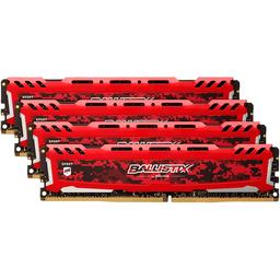 Crucial Ballistix Sport LT 32 GB (4 x 8 GB) DDR4-2400 CL16 Memory