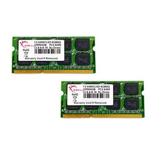 G.Skill F2-6400CL6D-8GBSQ 8 GB (2 x 4 GB) DDR2-800 SODIMM CL6 Memory