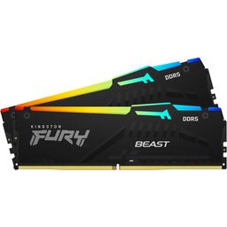 Kingston FURY Beast RGB 16 GB (2 x 8 GB) DDR5-5200 CL40 Memory