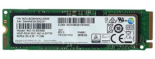 Samsung PM981 256 GB M.2-2280 PCIe 3.0 X4 NVME Solid State Drive