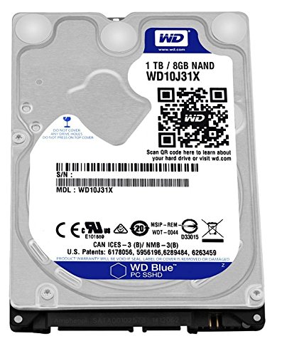 Western Digital Blue 1 TB 2.5" 5400 RPM Hybrid Internal Hard Drive