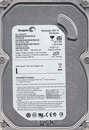 Seagate BarraCuda 160 GB 3.5" 7200 RPM Internal Hard Drive