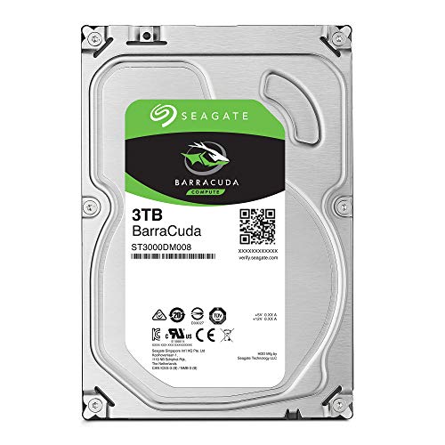 Seagate BarraCuda 3 TB 3.5" 7200 RPM Internal Hard Drive